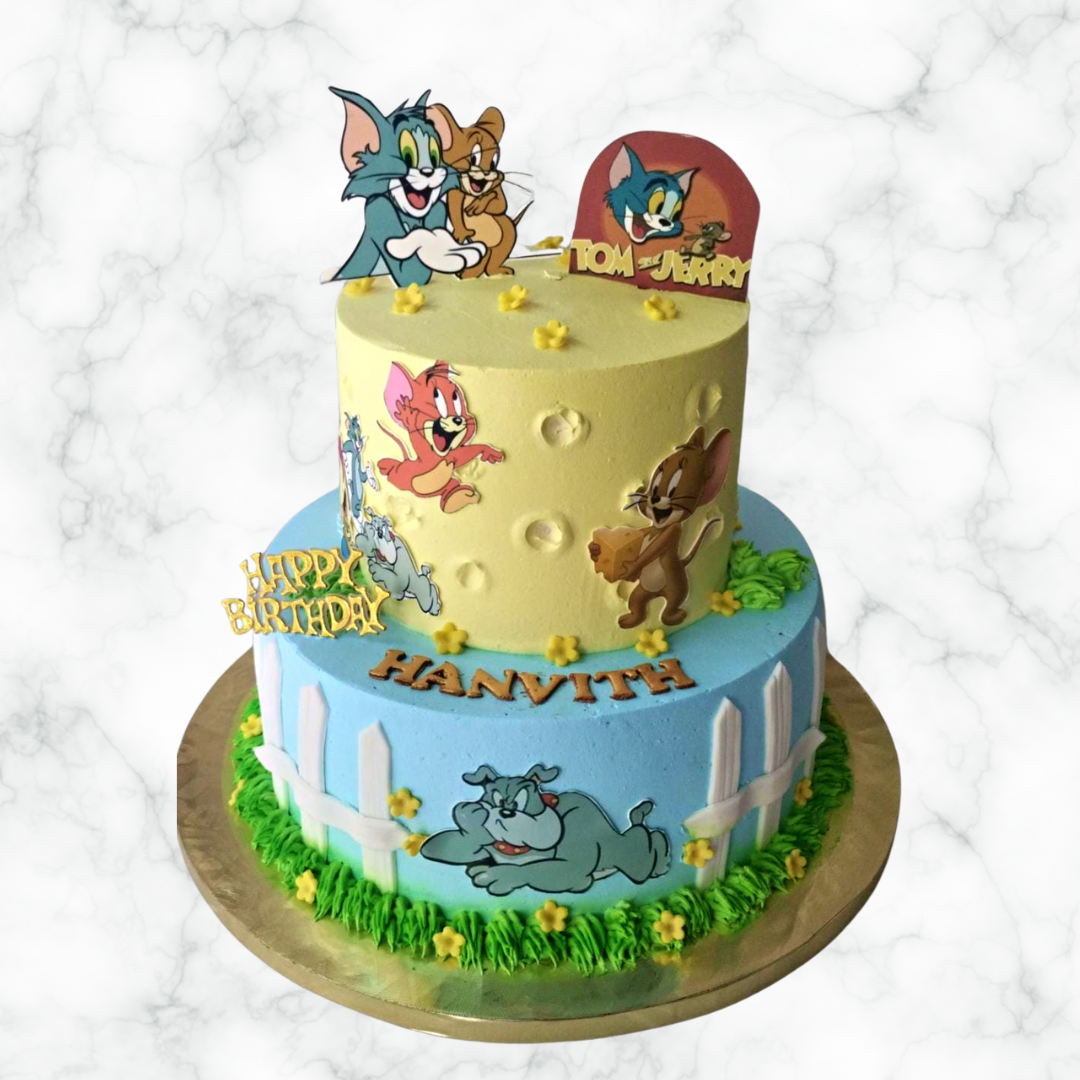 Tom and Jerry Birthday Cake