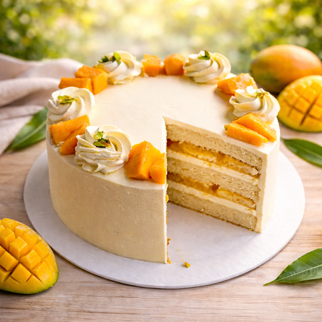 Mango Cream Cake