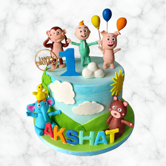 Cocomelon Animal Parade Cake