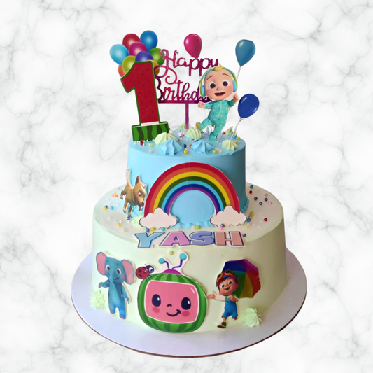 Cocomelon Balloon Cake