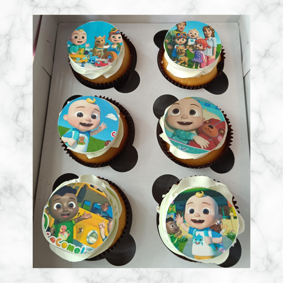 Cocomelon Cupcakes (Box of 6)