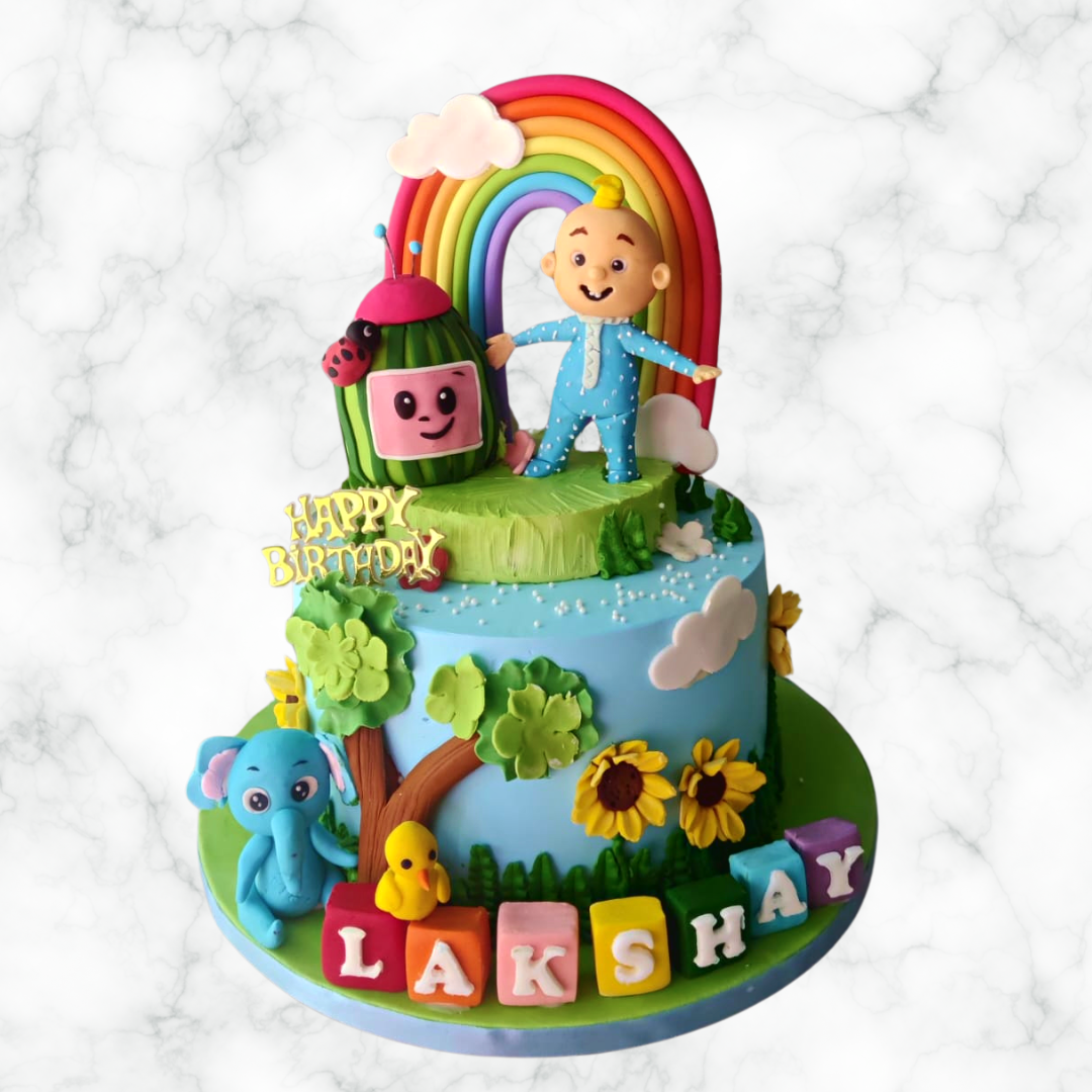 Cocomelon Rainbow Cake
