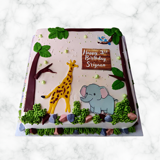 Giants in the Jungle Cake