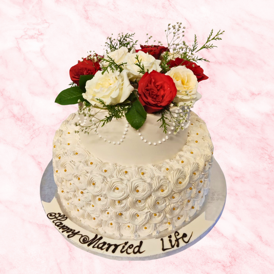 A Happy Married Life Cake