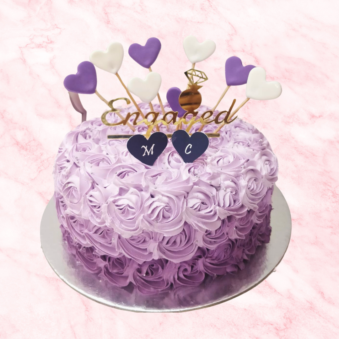 Engagement Dream in Purple & White