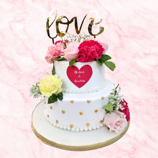 A Love-Filled Wedding Cake