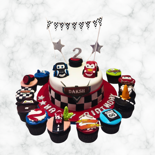 Sweet Rides & Treats Abound Cake