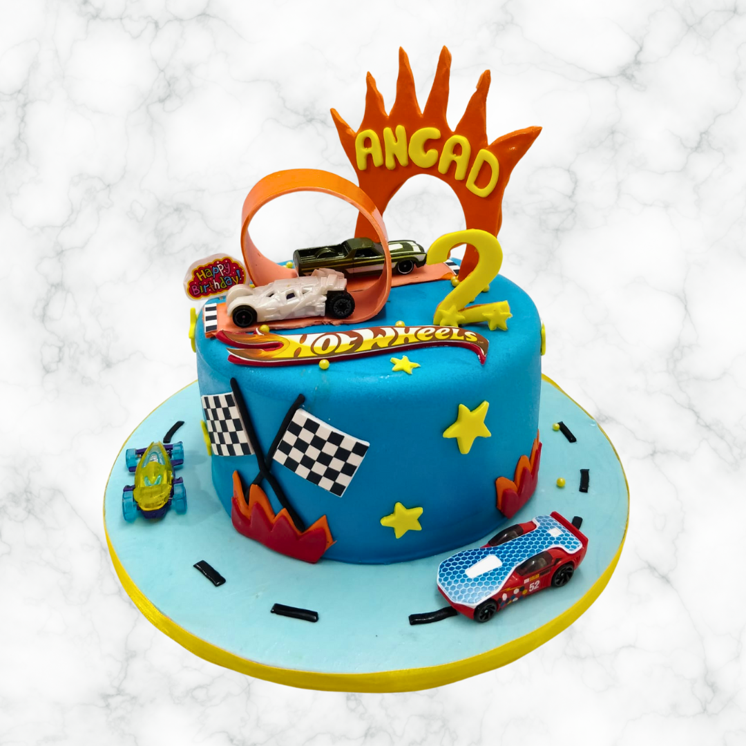 Hot Wheels Celebration Cake