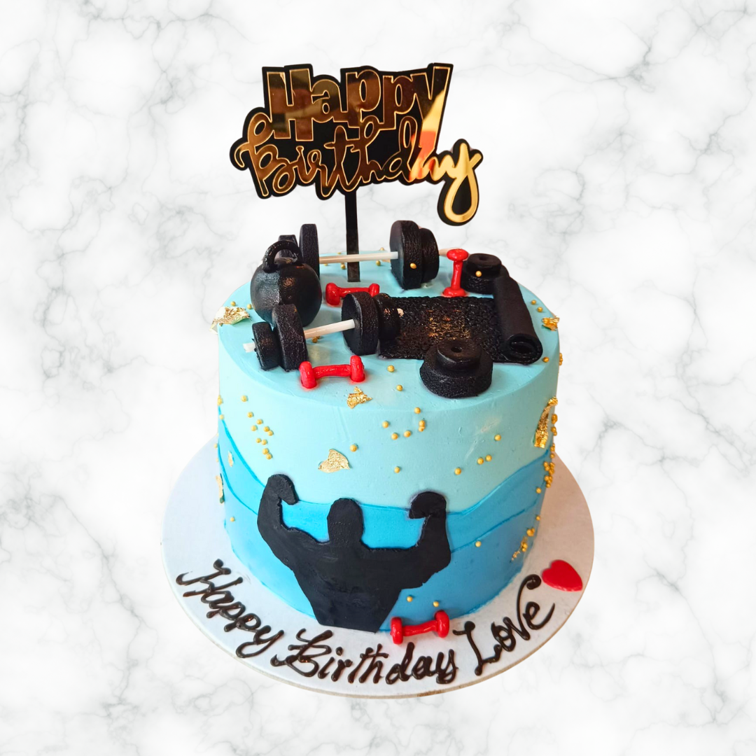 Pumped Up for Fun Cake