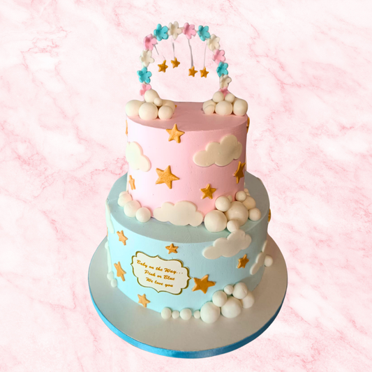 Gender Reveal Delight Cake