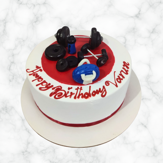 Simple Workout Celebration Cake