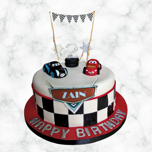 Supercar Showdown Cake