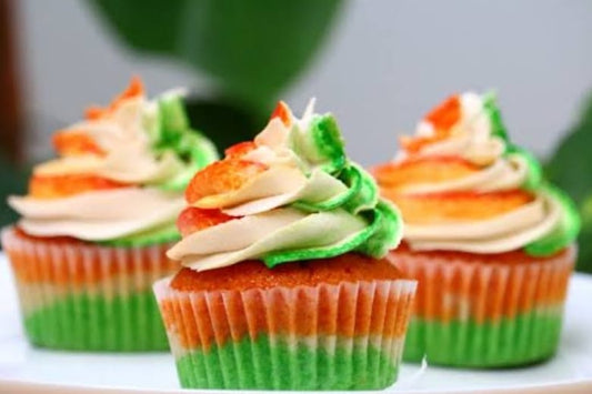 Tri Colour Cupcakes