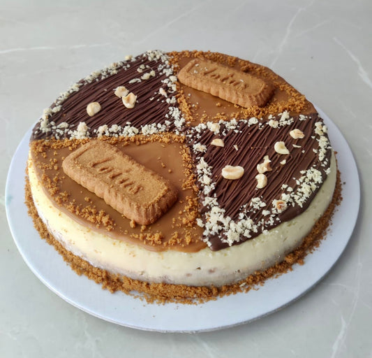 Nutella Biscoff Baked Cheesecake