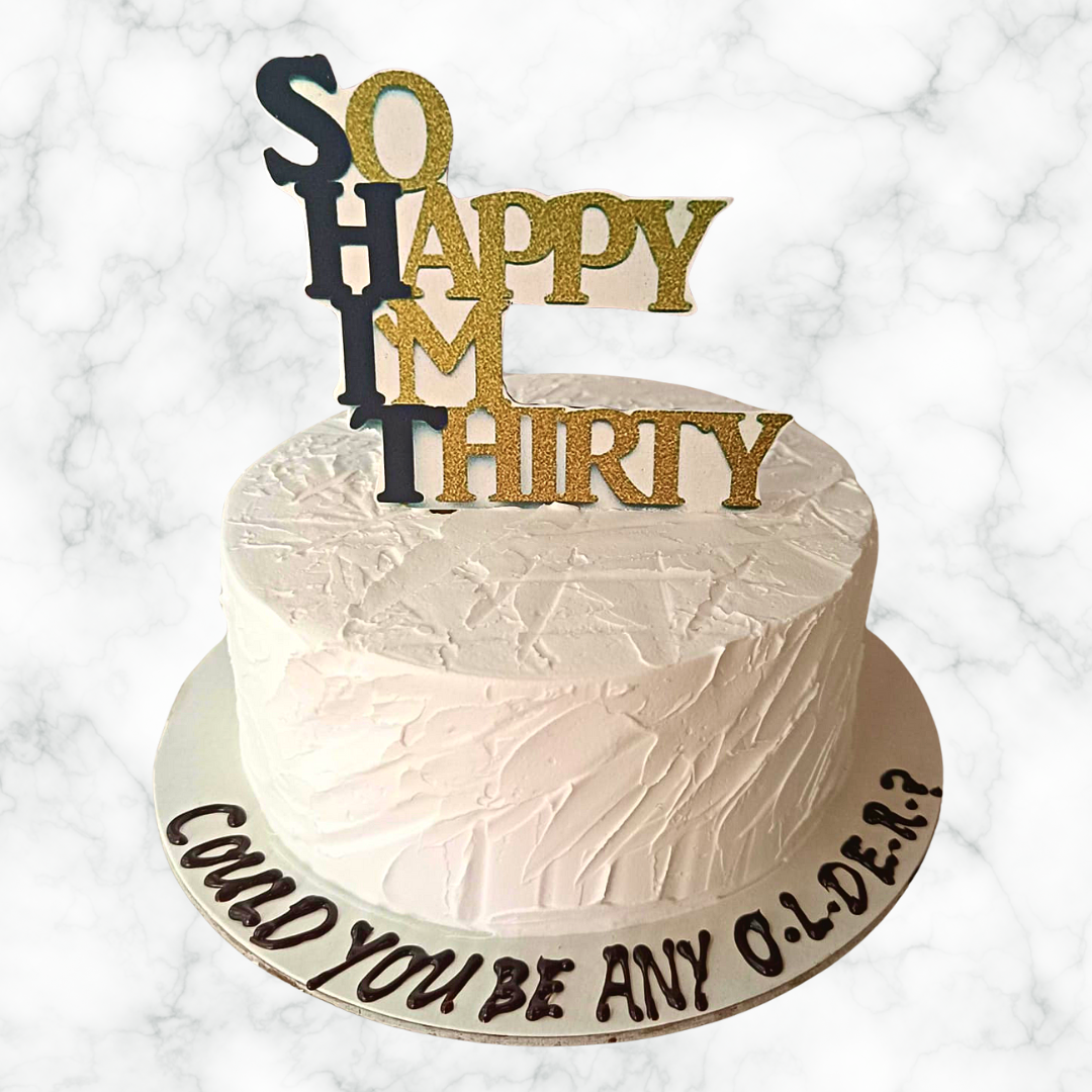 Sparkling Thirty Cake