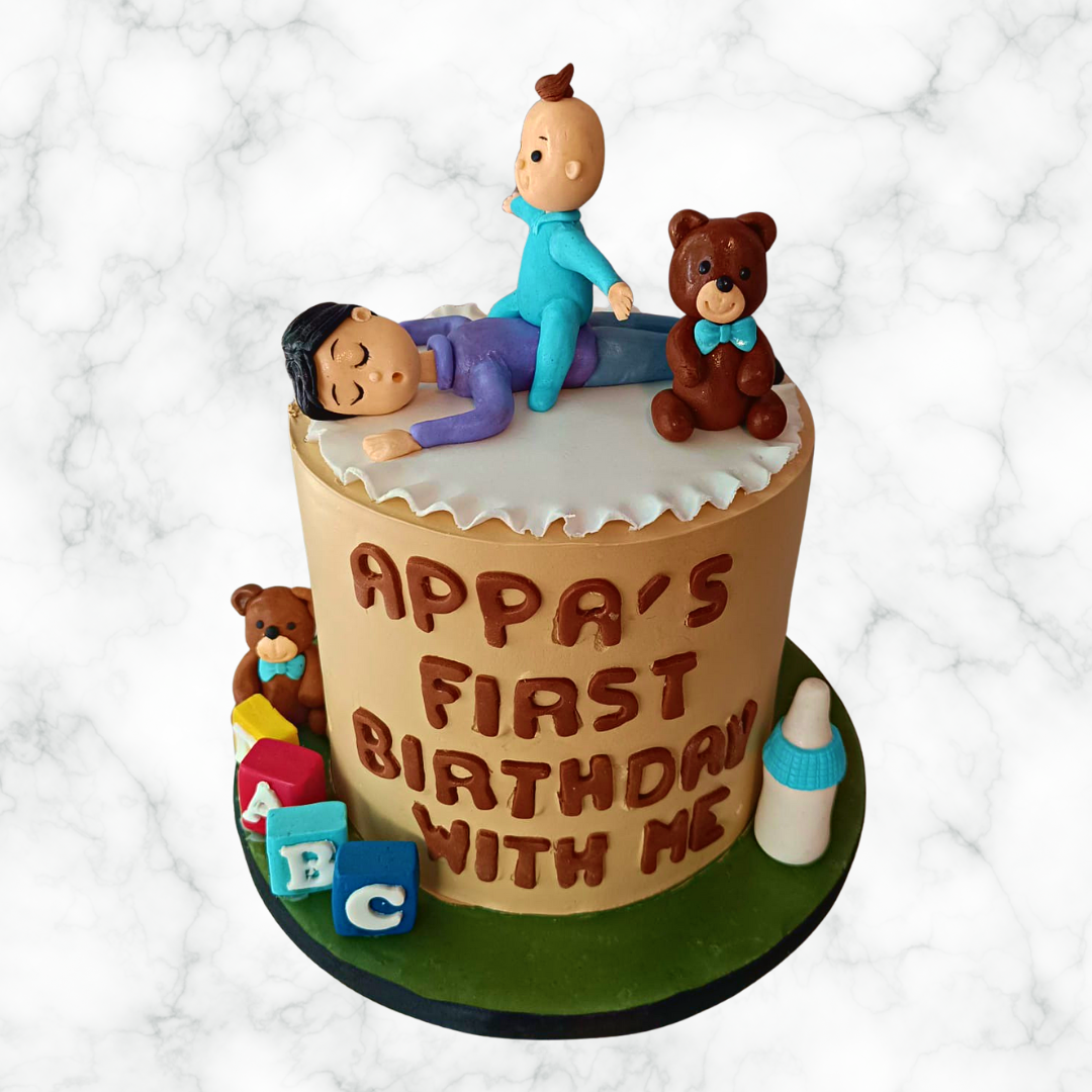 First Birthday Together Cake