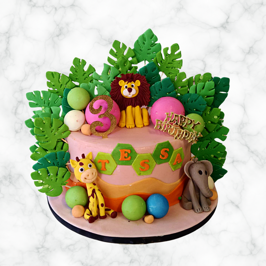 Animal Birthday Delight Cake