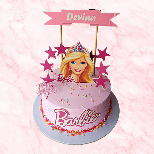 Barbie Photo Cake