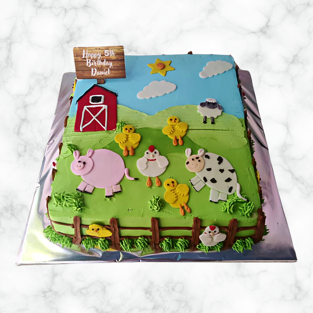 Farm Animal Cake