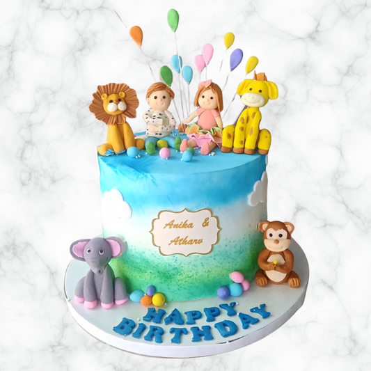 Twin Animal Cake