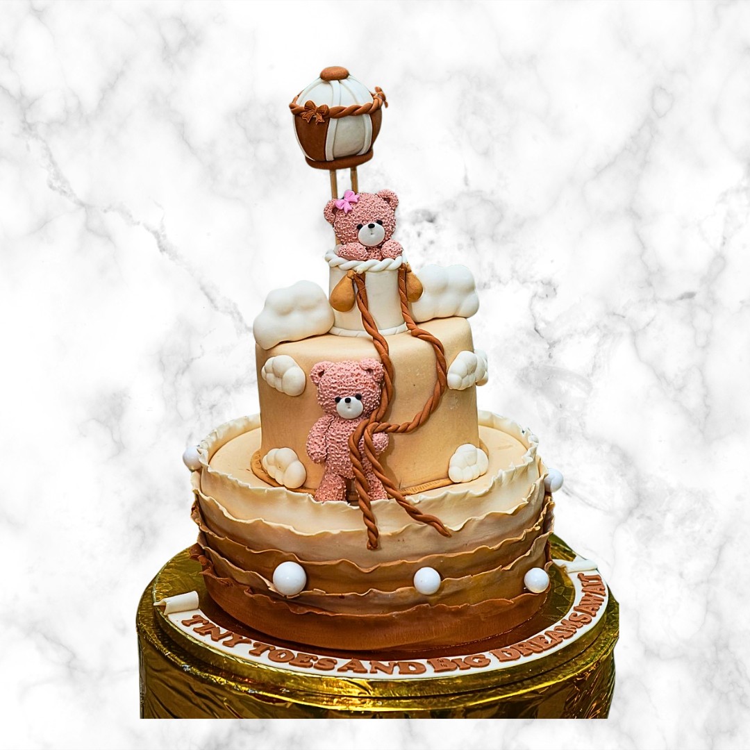 Sweet Teddy Bear Delight Cake