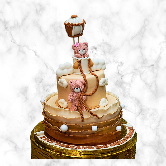 Sweet Teddy Bear Delight Cake