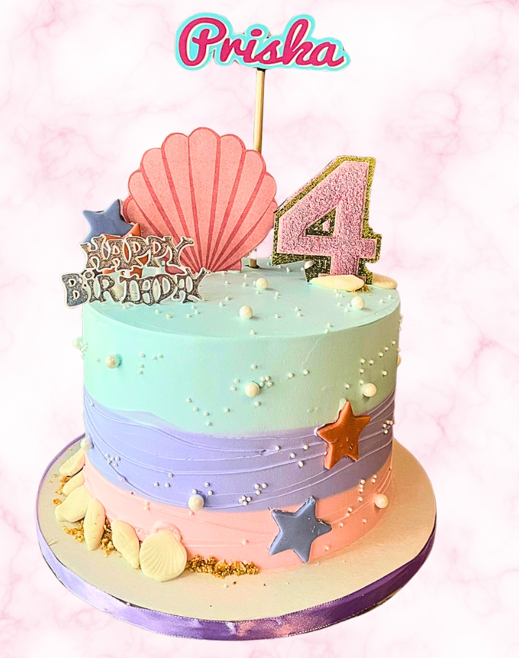 Seashell Dreams Birthday Cake