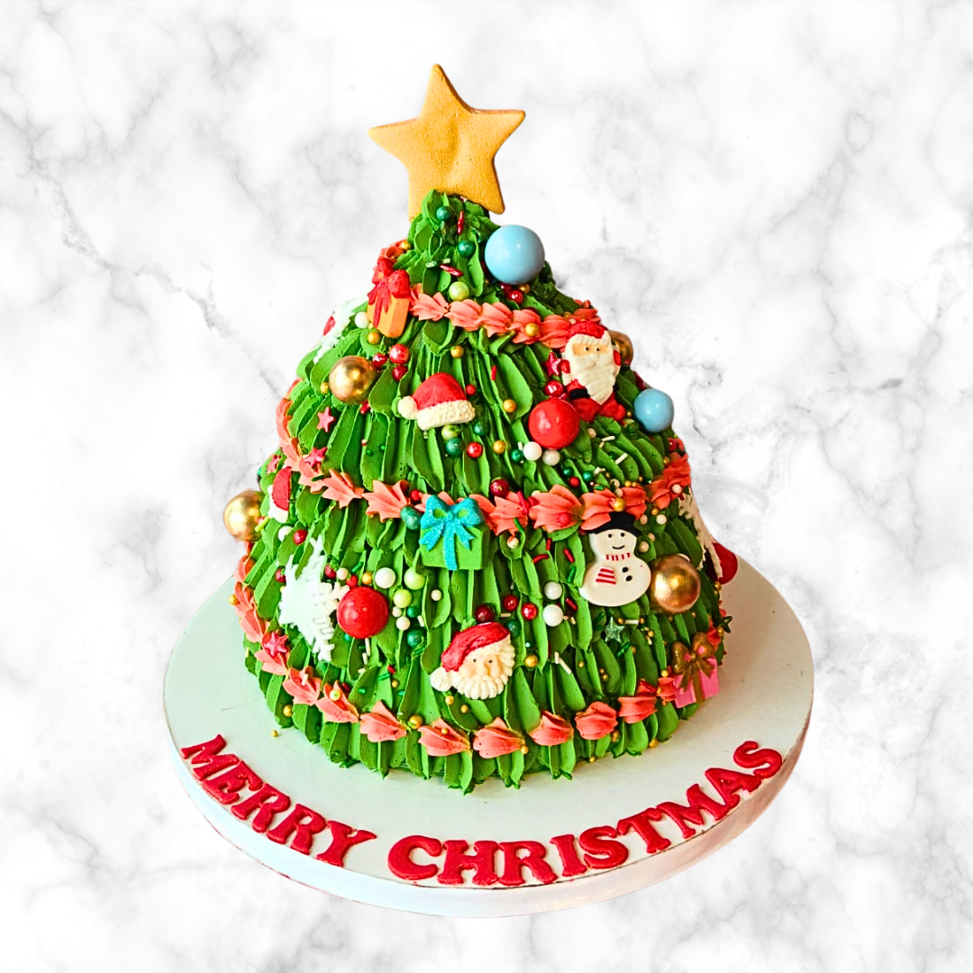 Christmas Tree Delight Cake