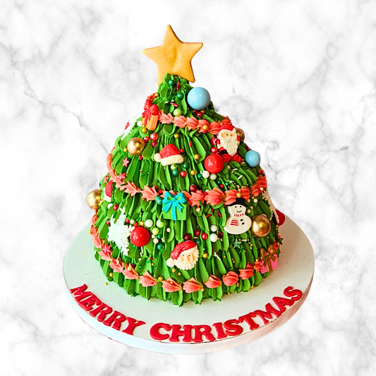 Christmas Tree Delight Cake