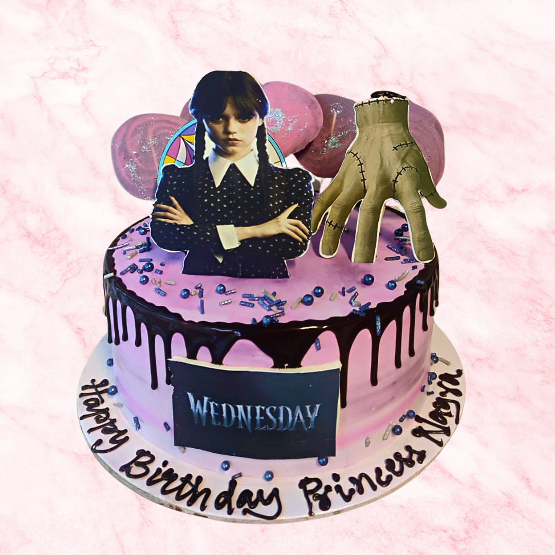 Wednesday Theme Cake