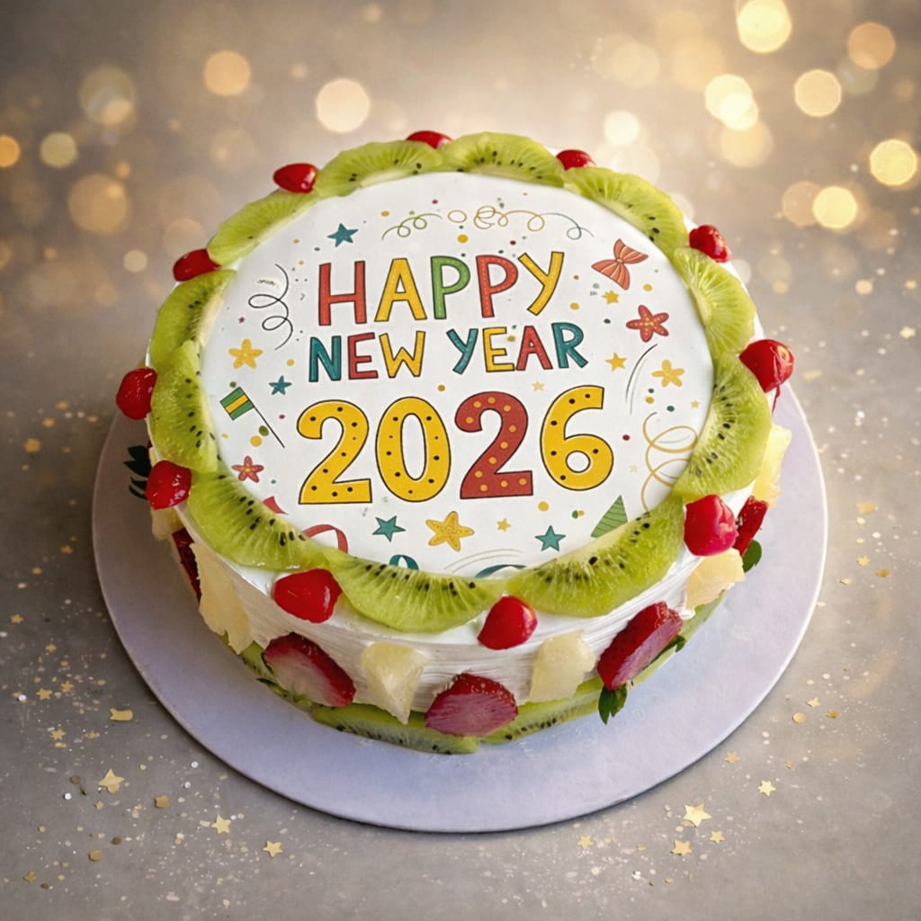 Happy New Year Fruit Cake