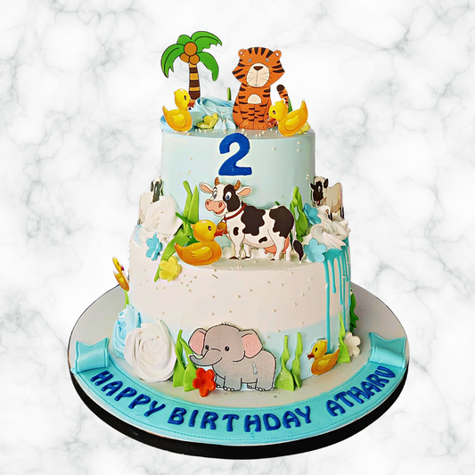 Animal Adventure Cake