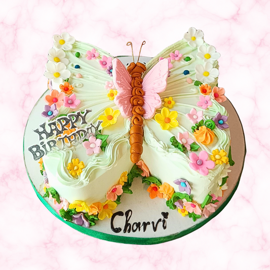 Butterfly Bliss Birthday Cake