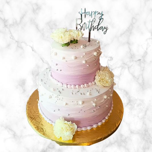 Elegance in Bloom Cake