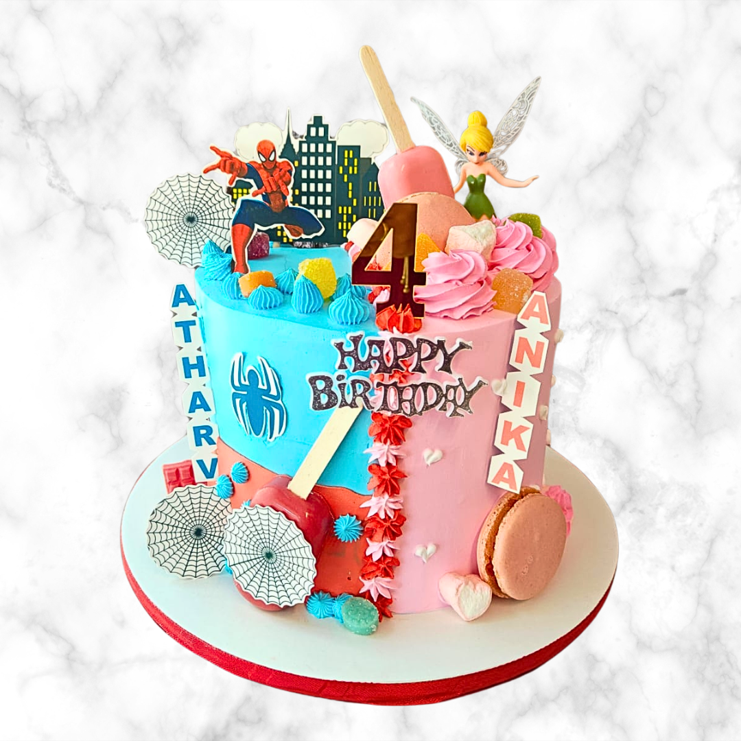 Superhero and Fairy Tale Dream Cake