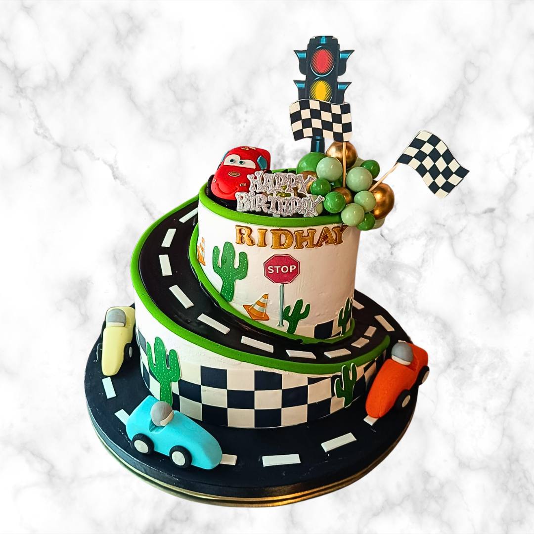 Race to Fun Birthday Cake