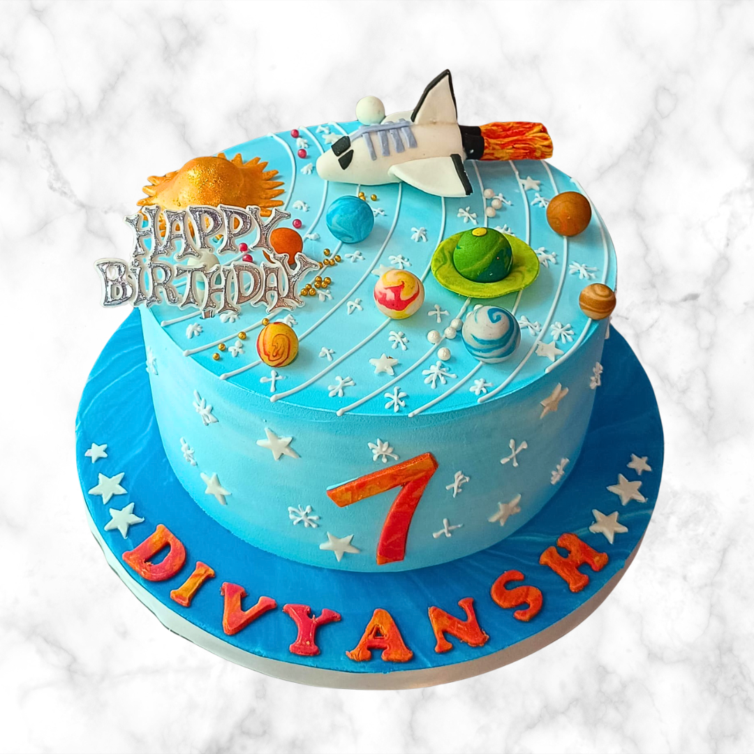 Out of This World Birthday Cake