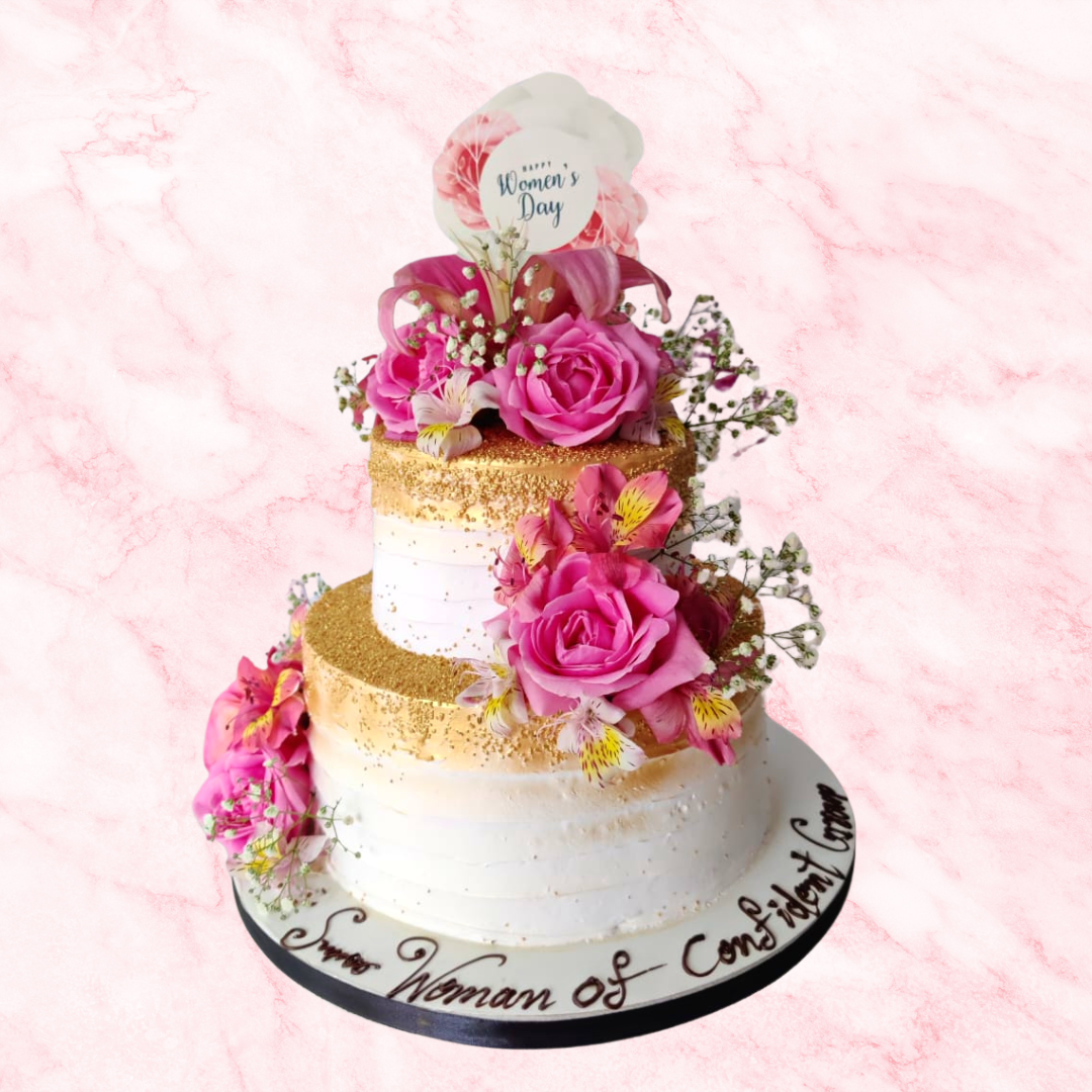 Blooming Boldly Cake