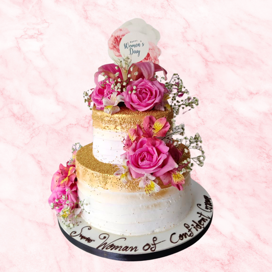 Blooming Boldly Cake