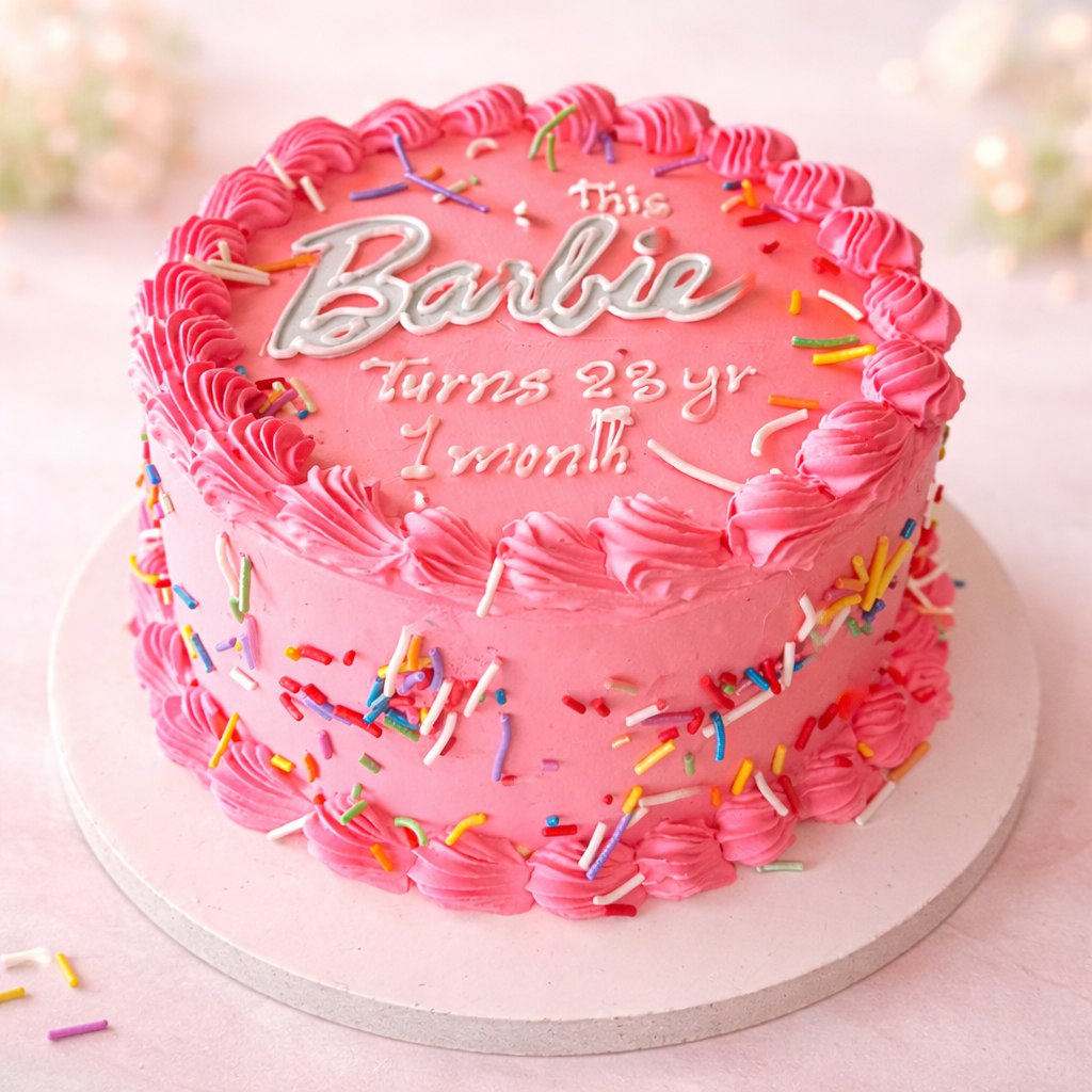 Barbie Pink Birthday Cake