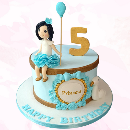 Blue Princess Cake
