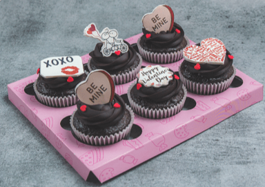legateaucakes eggless Love Cupcakes (Box of 6)