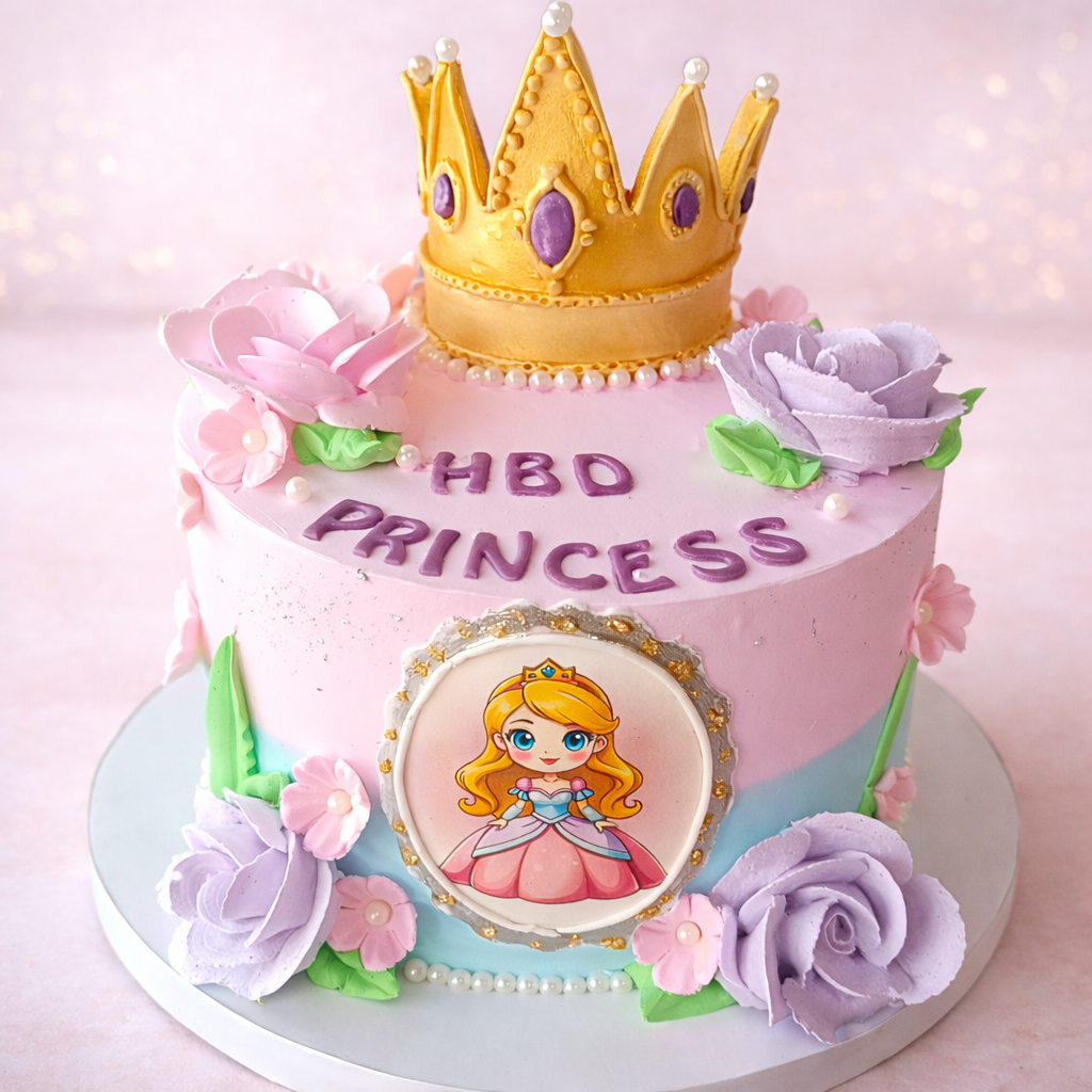 Princess Crown Celebration Cake