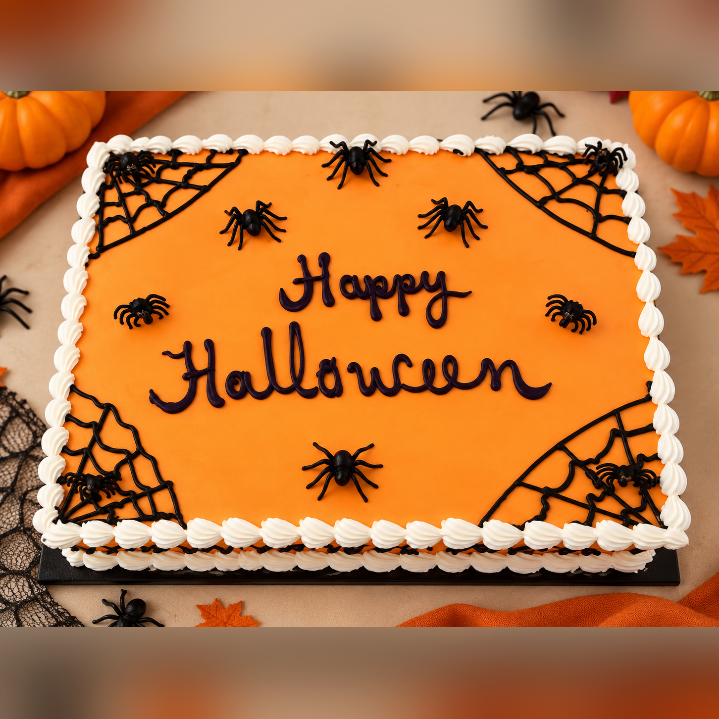 Halloween Spiderweb Cake