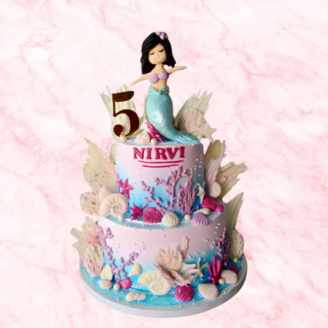Pink Mermaid Cake