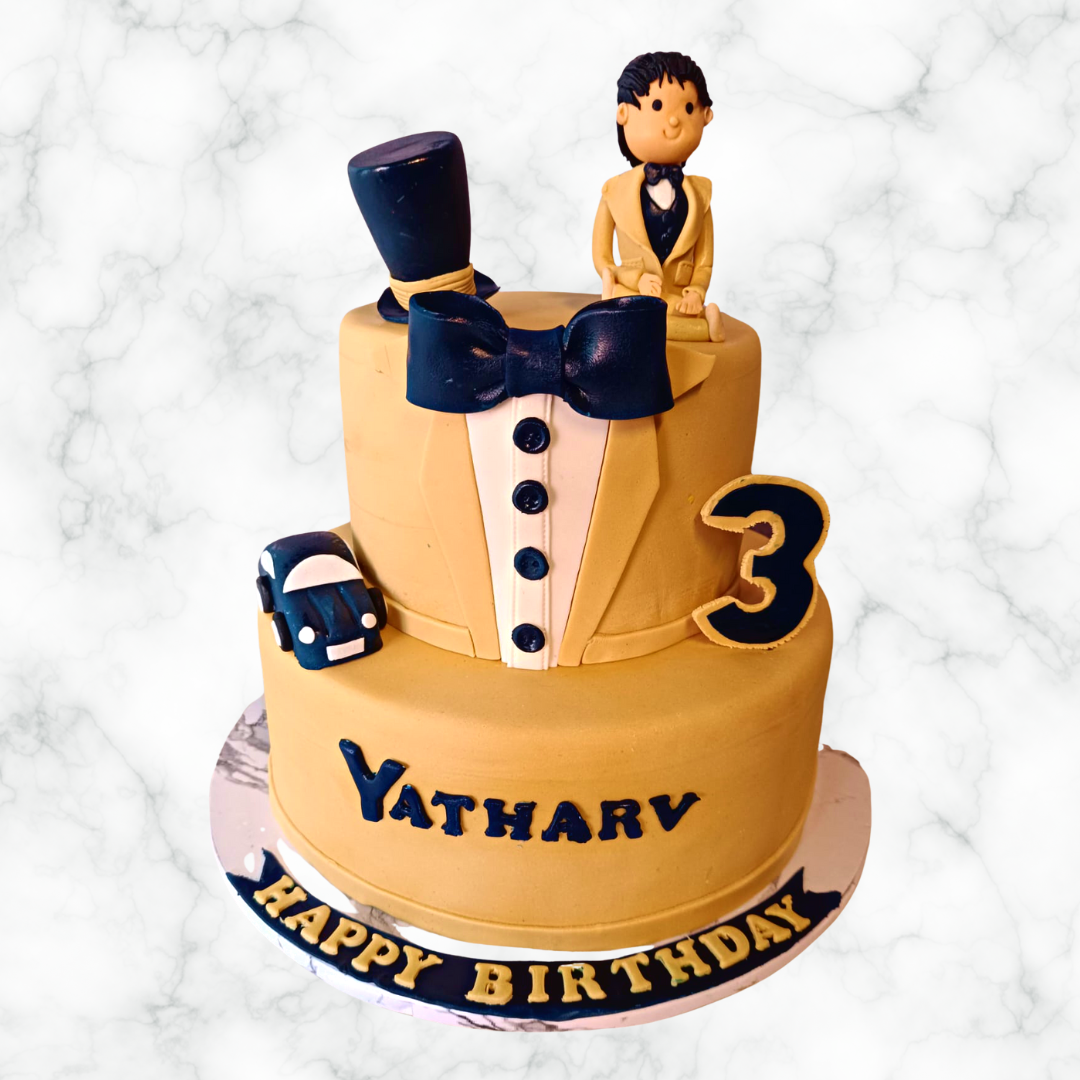 First Birthday Gentleman Cake