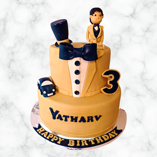 First Birthday Gentleman Cake