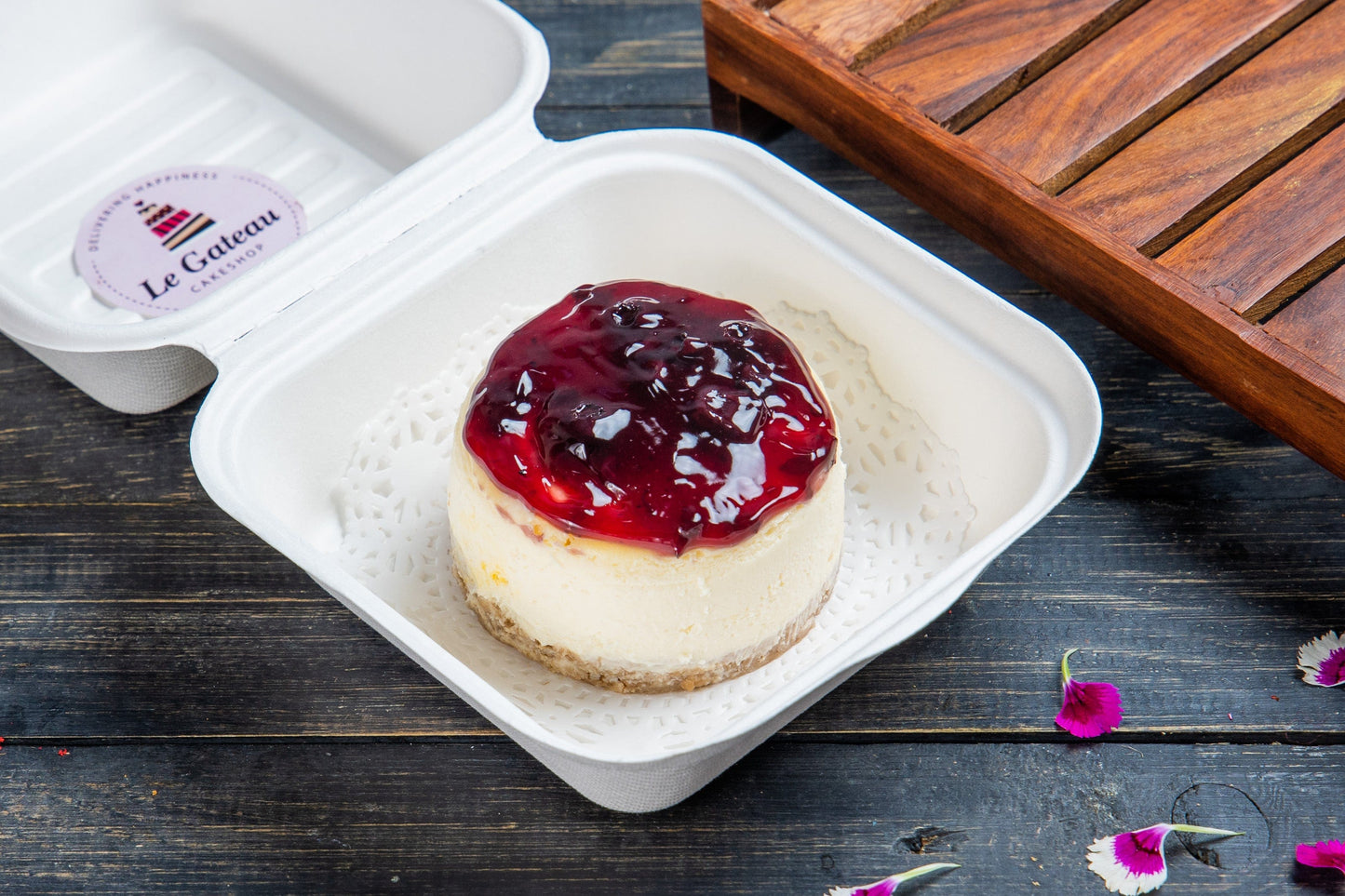 legateaucakes Mini (200g) Blueberry Baked Cheesecake