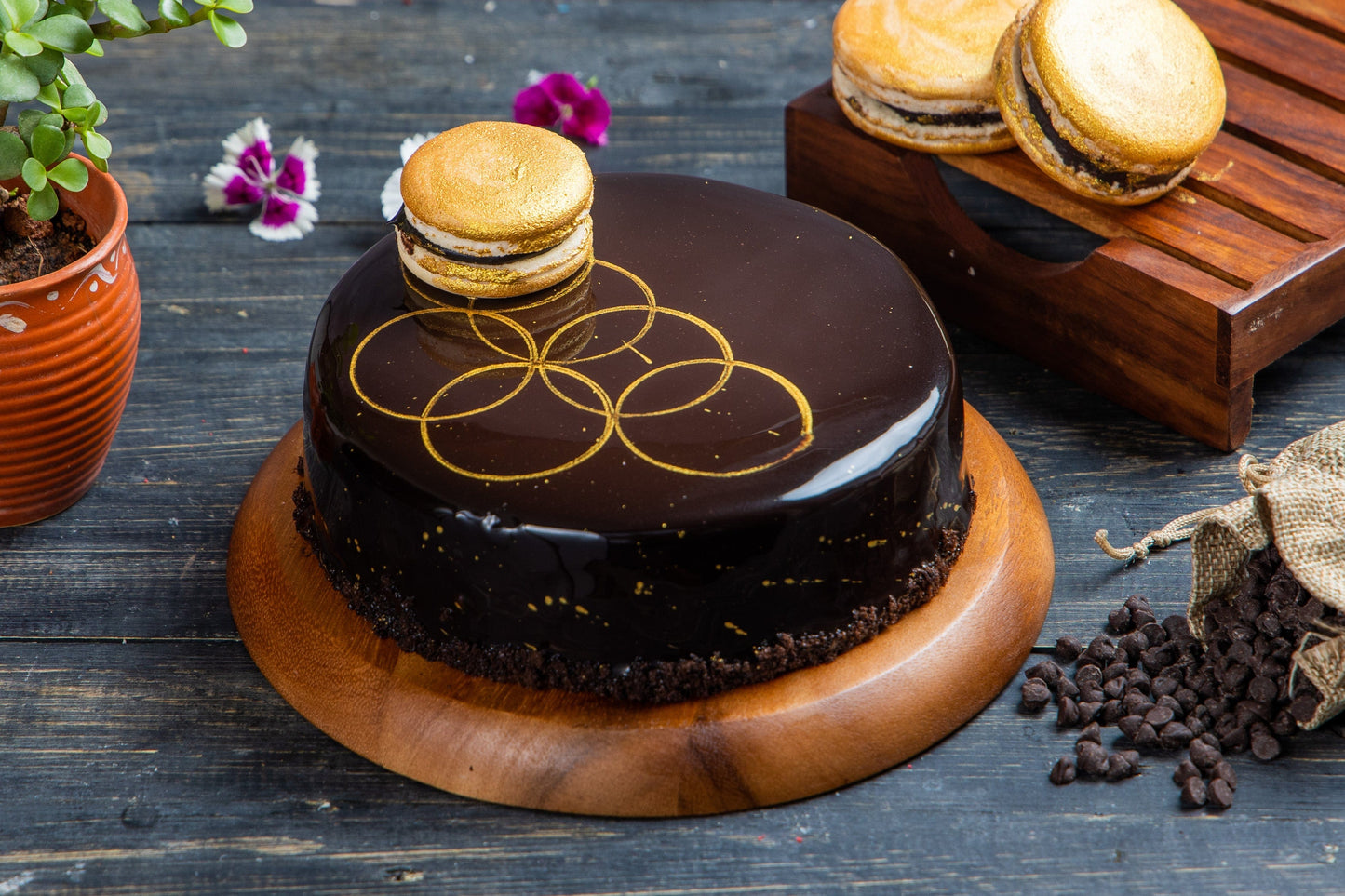 legateaucakes Mother's Day Double Dark Chocolate Cake (700g)