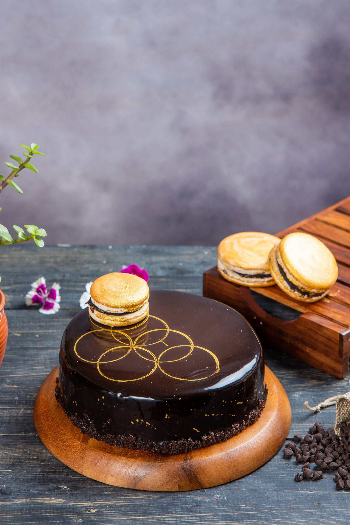 legateaucakes Mother's Day Double Dark Chocolate Cake (700g)